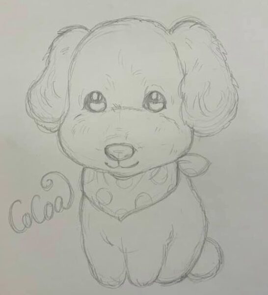 犬のイラストの描き方 初心者でも簡単 似顔絵 イラスト描き方講座