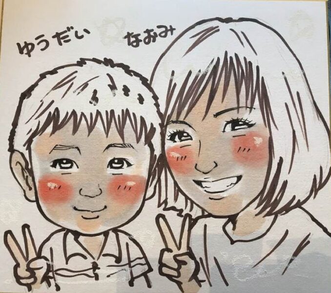 お母さんと子供の似顔絵の書き方 簡単やさしい 似顔絵 イラスト描き方講座